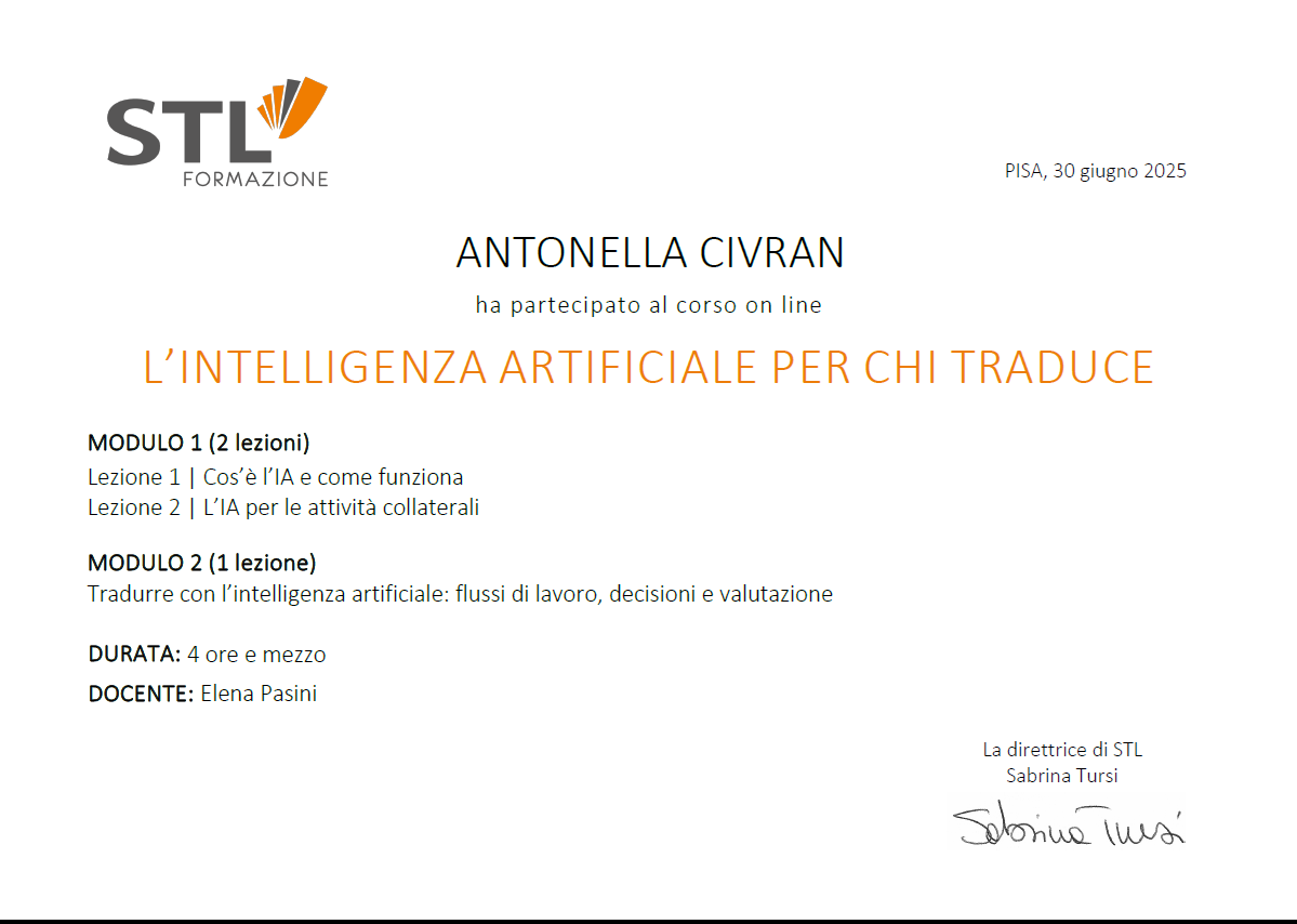 IA per chi traduce